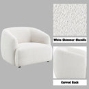 Lucifer - Chair - White Shimmer Chenille by Unique Piece Furniture