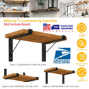 2Pack Wall Mounted Shelf Bracket Heavy Duty L-Shaped Metal Shelf Bracket Rack Support with Screws Set