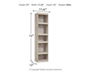 Willowton - Pier - 4 Shelves - Whitewash by Unique Piece Furniture
