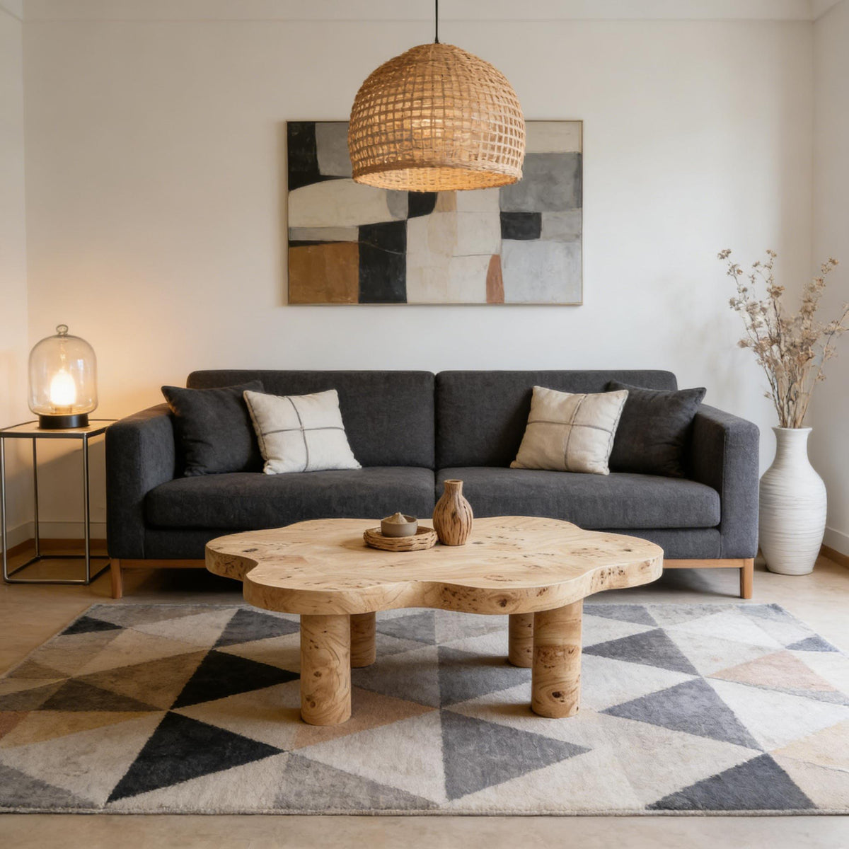 Cloud Shaped Coffee Table With 4 Round Legs, photo 20 of 24
