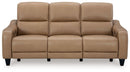 Mosswell - Power Reclining Sofa With Adj Headrest - Toffee