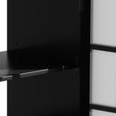 Modern Bathroom Vanity With Ceramic Sink, Tempered Blurred Glass Doors by HouseOfZazla