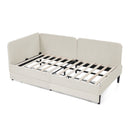 Upholstered Platform Bed Frame With 2 Storage Drawers And Adjustable Sofa Bed by HouseOfZazla
