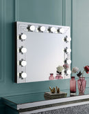 Noralie Mirrored & Faux Diamonds Accent Mirror