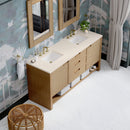 James Martin Solene 72" Double Bathroom Vanity, Seaside Oak