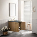 James Martin Laurent 30" Dual Mount Single Bathroom Vanity, Light Natural Oak