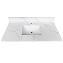 43-inch Quartz Bathroom Vanity Top with Undermount Single Bowl Sink by HouseOfZazla