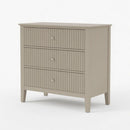 Fluted 3 Drawer Nightstand With Soft Close Slides by HouseOfZazla
