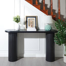 Fluted Cylinder Console Table - Black by HouseOfZazla