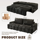4 Seater Modern Couch With Seats Storage by HouseOfZazla