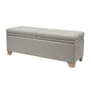 Soft Close Upholstered Storage Bench, Convenient Design by HouseOfZazla