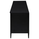 Kenneth - 4 Door TV Stand - Black by HouseOfZazla