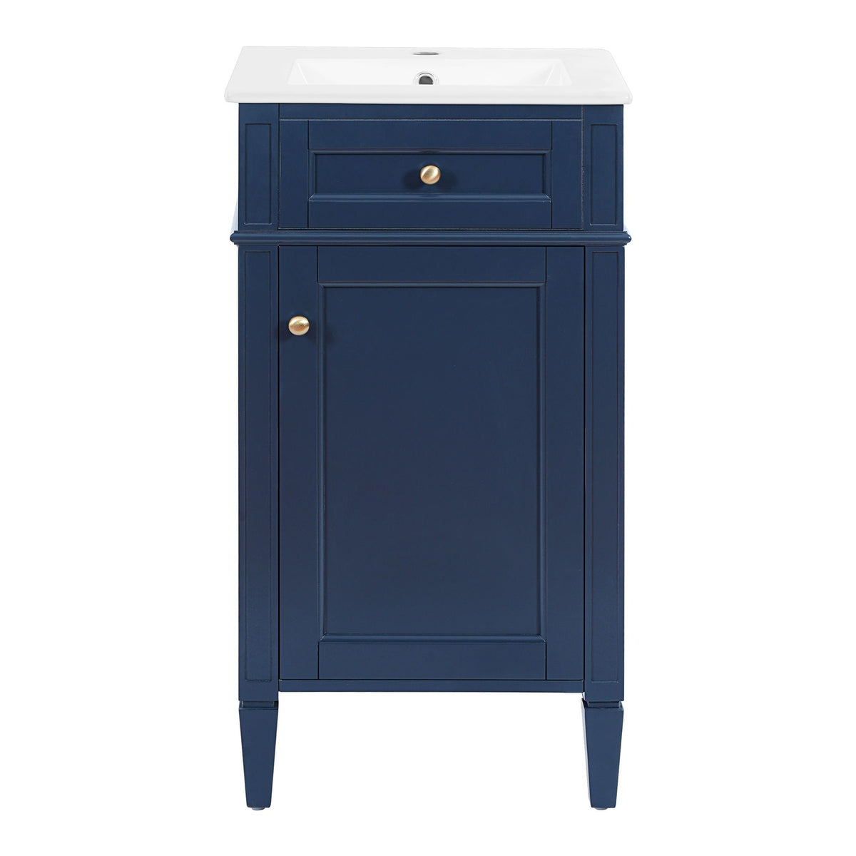 French Style Bathroom Vanity With Sink, Soft-Closing Door, Adjustable Shelf, Rectangular Design, photo 2 of 21