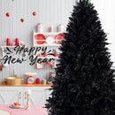 The 6-Foot Pre-Lit Black Christmas Tree