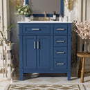 Modern Bathroom Vanity With Sink, Storage Cabinet, Soft Close Doors, Deep & Standard Drawers by HouseOfZazla