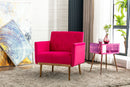 Accent Chair, leisure single sofa with Rose Golden feet