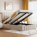 Elegant Upholstered Platform Bed With Hydraulic Storage System by HouseOfZazla