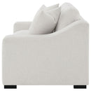 Ashlyn Fabric Upholstered Track Arm Loveseat Sand