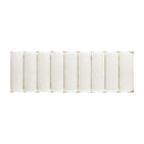 Bella - Upholstered Modern Accent Bench - Ivory White