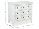 Heron Cove - Two Tone Drawer Nightstand - Chalk White And Dovetail Gray
