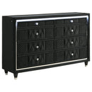 Lorient 5-piece Eastern King Bedroom Set Black