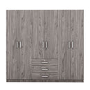 6 Doors Wardrobe Storage For Bedroom, With Big Drawers by Unique Piece Furniture