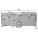 Double Sink Bathroom Vanity With Quartz Countertop by HouseOfZazla