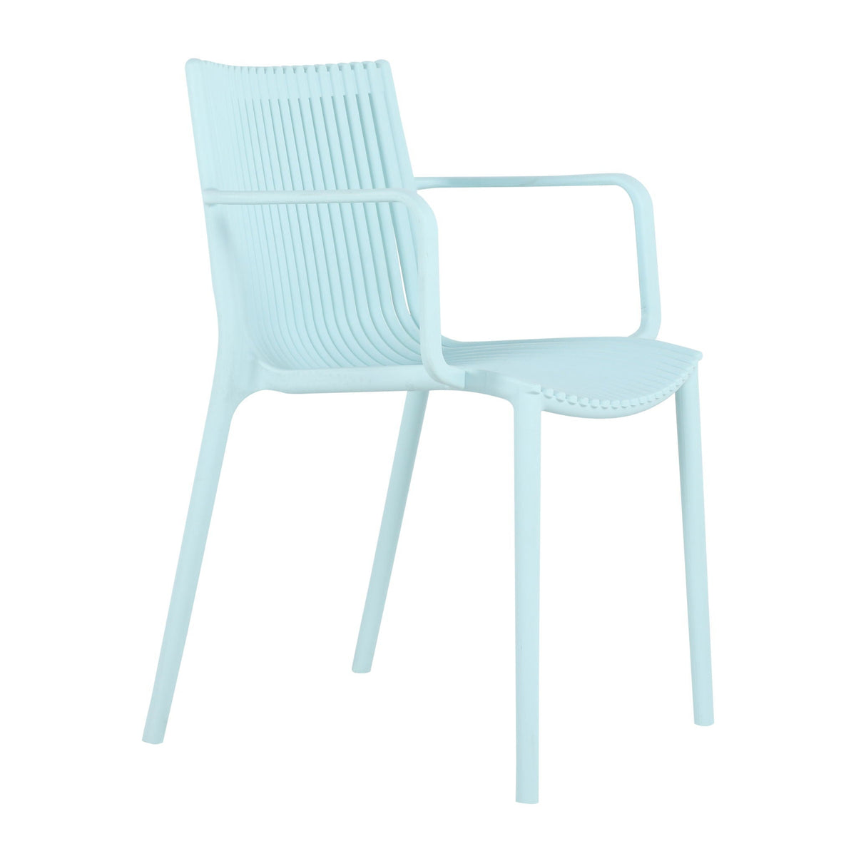 4 Modern Stackable Plastic Armchair Matched With Round Table, photo 16 of 31