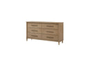 Panel Bedroom Set With 3 Drawer Nightstand, Casual Dresser, Cane Mirror, 3 Drawer Cane Front Chest And Bench by HouseOfZazla