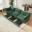 3 Seater Sofa With Storage Pull Out Drawers