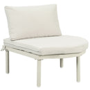 6 Piece Patio Set, Half Moon Outdoor Sectional Sofa With 2 High Low Coffee Tables, 4 Pillows & Cushions by HouseOfZazla