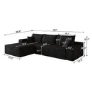 107" Cloud Sectional Couch with L-Shape Chaise