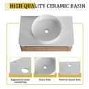 72" Wall-Mounted Bathroom Vanity With Ceramic Art Sink
