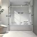 6063 Brushed Nickel Frameless Shower Door by HouseOfZazla