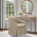 London - Upholstered Skirted Dining Arm Chair by Unique Piece Furniture