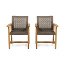 Hampton Dining Chair Set of 2 - Brown by HouseOfZazla