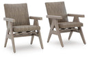 Cliff Trails - Rocking Arm Chair (Set of 2) - Beige by Unique Piece Furniture
