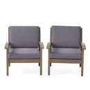 Peyton Club Chair Outdoor Seating Acacia Wood 32.25 X 28.00 X 31.25"
