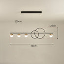 Rectangular Table Lamp Creative New Dining Room Bar Simple Modern Chandelier