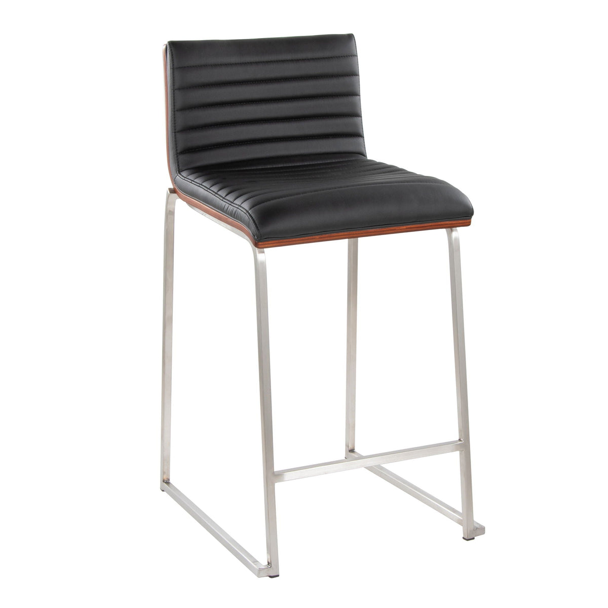 Mason Mara - Contemporary Fixed Height Counter Stool (Set of 2), photo 4 of 5