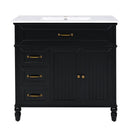 Bathroom Vanity With Sink, 2 Doors 2 Drawers, Freestanding Design by HouseOfZazla
