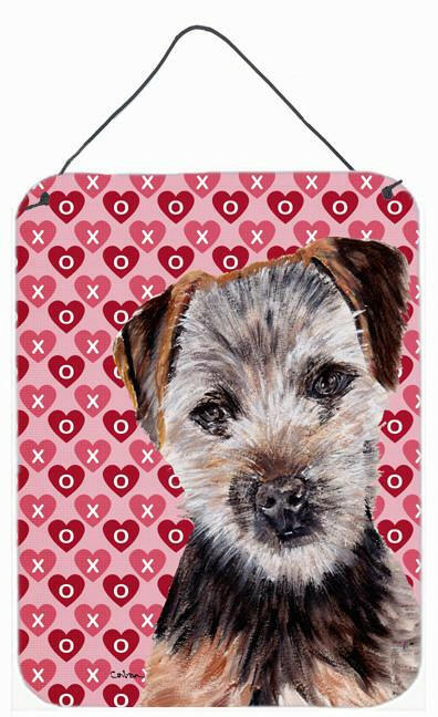 Norfolk Terrier Puppy Hearts and Love Wall or Door Hanging Prints SC9711DS1216