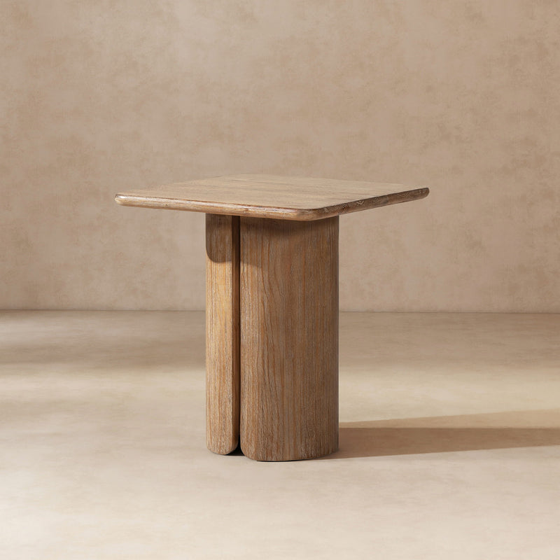 Sonoma - Square Pedestal Side Table - Antique Brown, photo 9 of 13