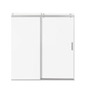 Frameless Sliding Shower Door With Soft- Close, 3 / 8" Tempered Glass by HouseOfZazla