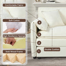 Modern Comfy Deep Seat Modular Sectional Sofa Cloud Couch With Ottoman