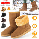 Snow Boots - Waterproof Faux Suede Mid-Calf with Warm Lining by LJGDeals