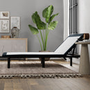 Model H Adjustable Base Full Size Metal Bed Frame Grey