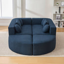 Boneless - Couch Modular Sectional Sofa With Deep Seating And Curved Design by HouseOfZazla