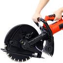 Electric 14" Cut Off Saw With Wet / Dry Functionality And Water Line Attachment Metal, 30" Length - Black by HouseOfZazla