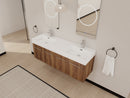 60 Inch Wall-Mounted Bathroom Vanity with Sink